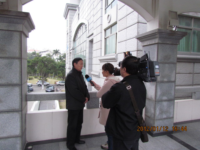 吴福武副处长接受采访